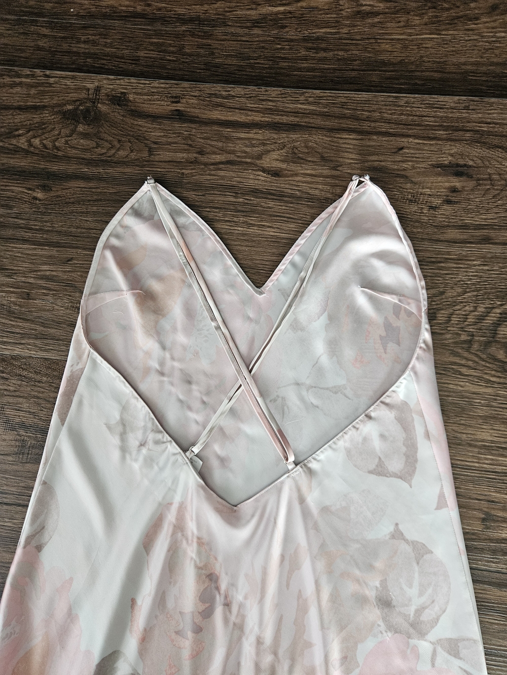 Victoria's Secret Floral Satin Slip Dress Nightgown medium - Picture 4 of 13